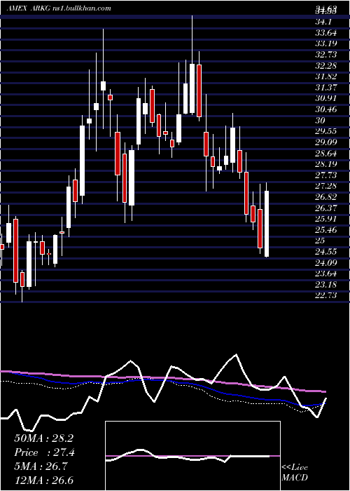  weekly chart ArkGenomic