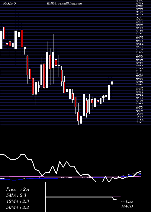  weekly chart BiomericaInc