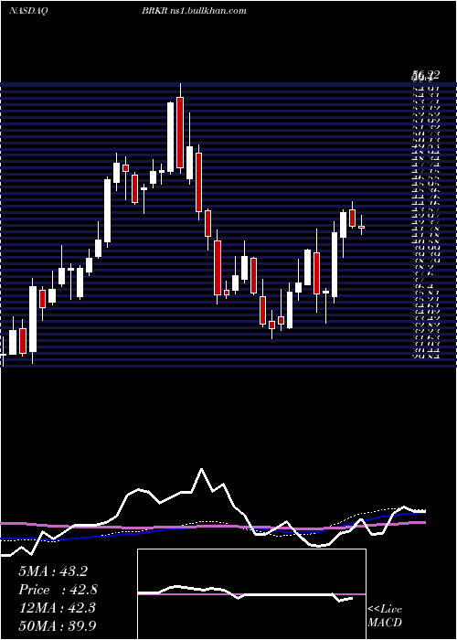  weekly chart BrukerCorporation