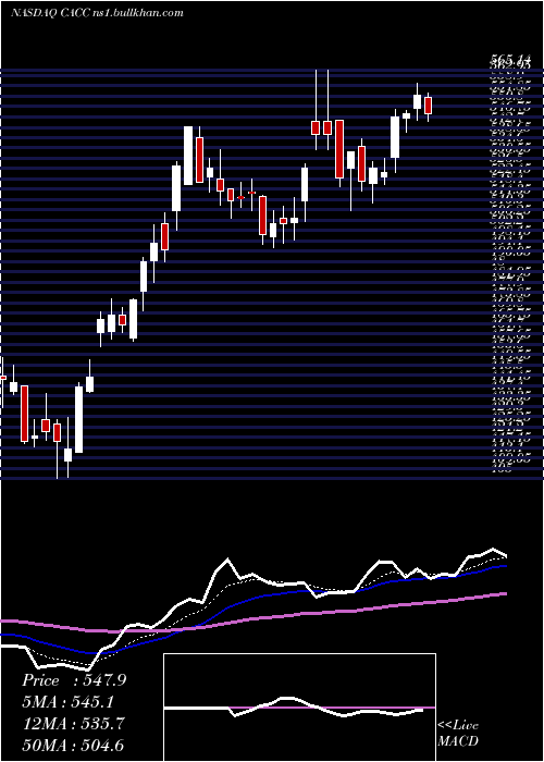  Daily chart CreditAcceptance