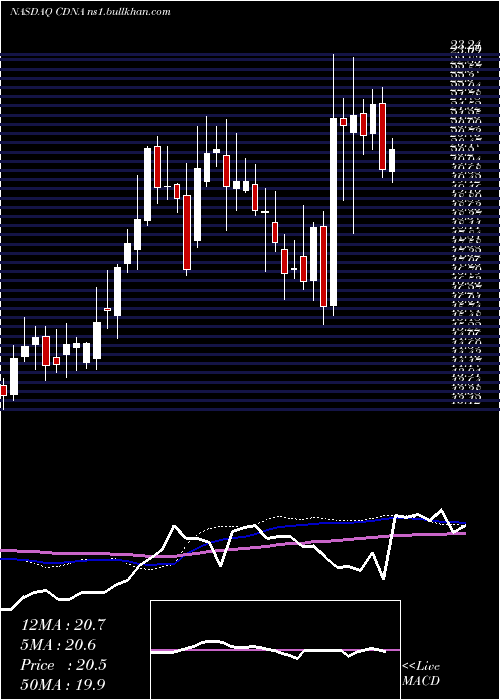  weekly chart CaredxInc