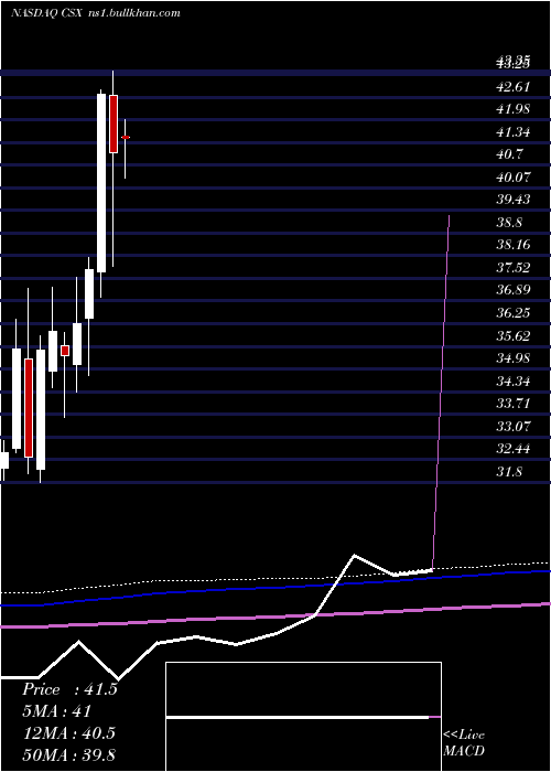  monthly chart CsxCorporation