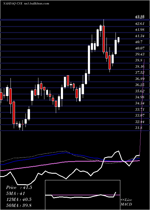  weekly chart CsxCorporation