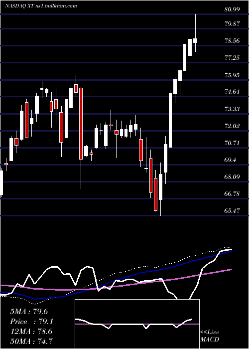  weekly chart IsharesExponential