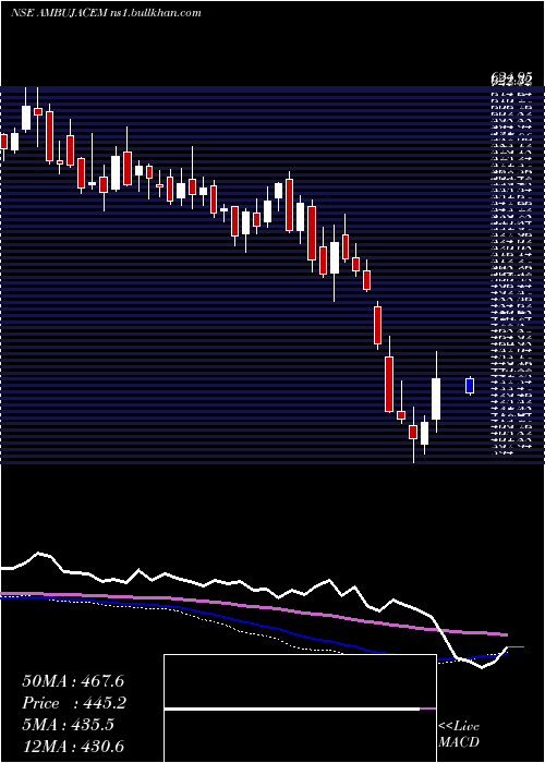  weekly chart AmbujaCements