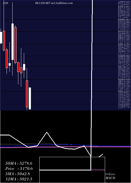  monthly chart BlueDart
