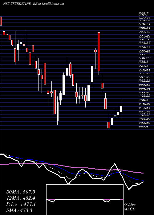  Daily chart EverestIndustries