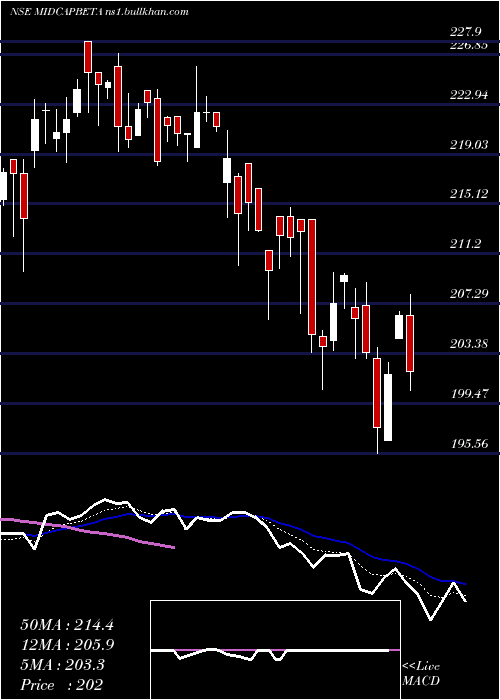  Daily chart UtiamcMidcapbeta