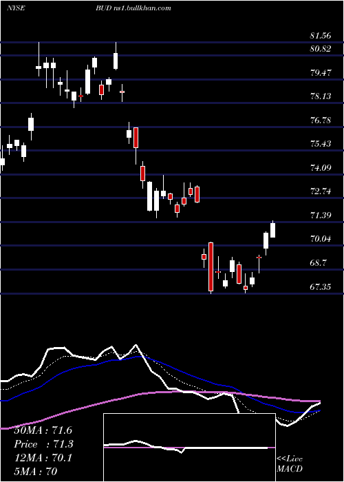  Daily chart AnheuserBusch