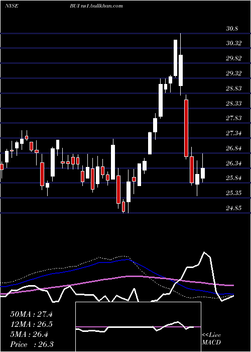  weekly chart BlackrockUtility
