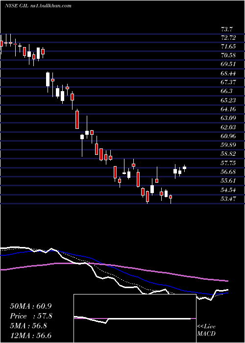  Daily chart GildanActivewear