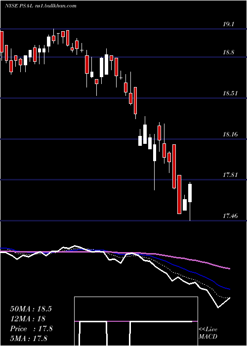  Daily chart PublicStorage