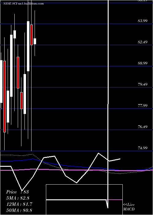  monthly chart ServiceCorporation