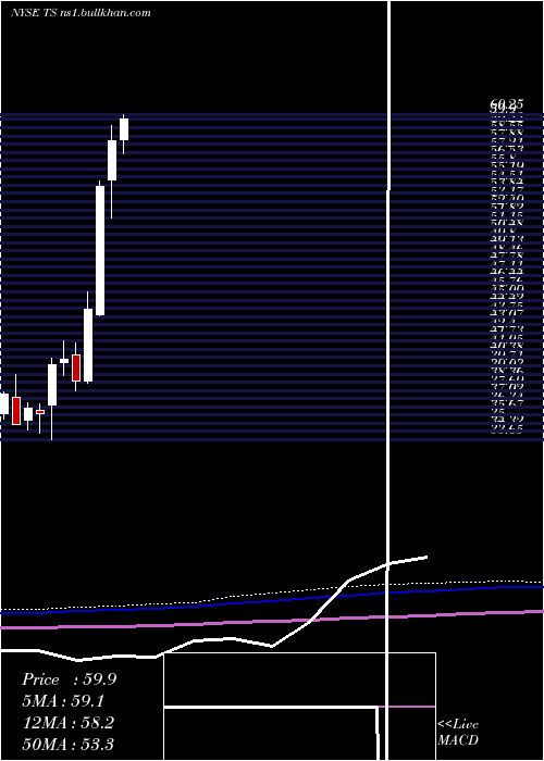 monthly chart TenarisS