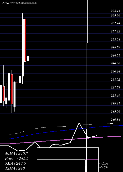  monthly chart UnionPacific