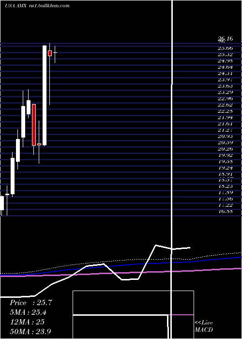  monthly chart AmericaMovil