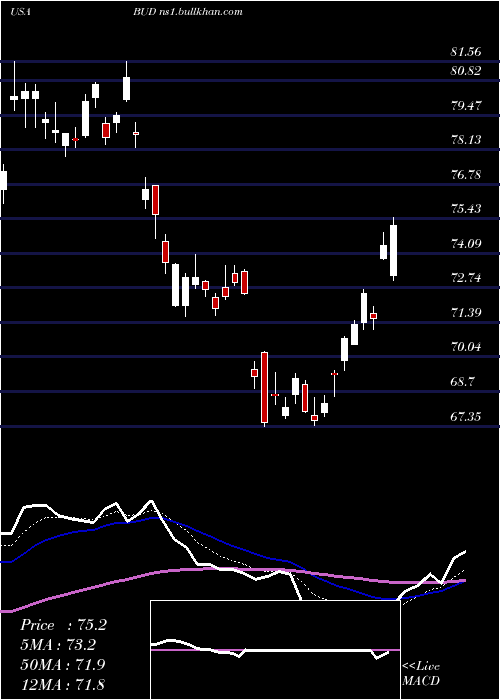  Daily chart AnheuserBusch