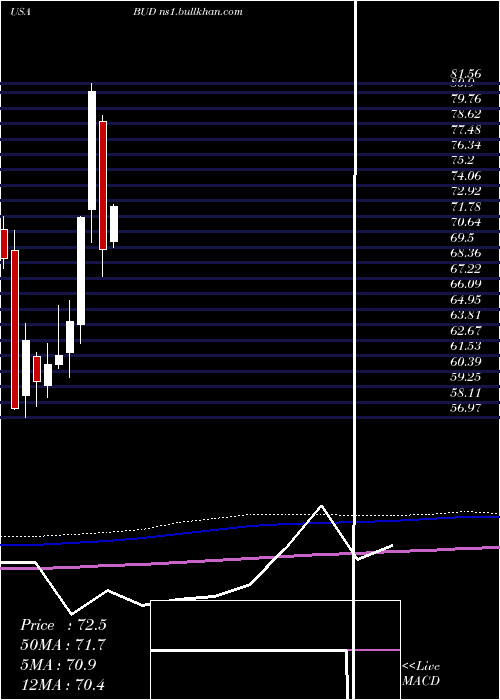  monthly chart AnheuserBusch