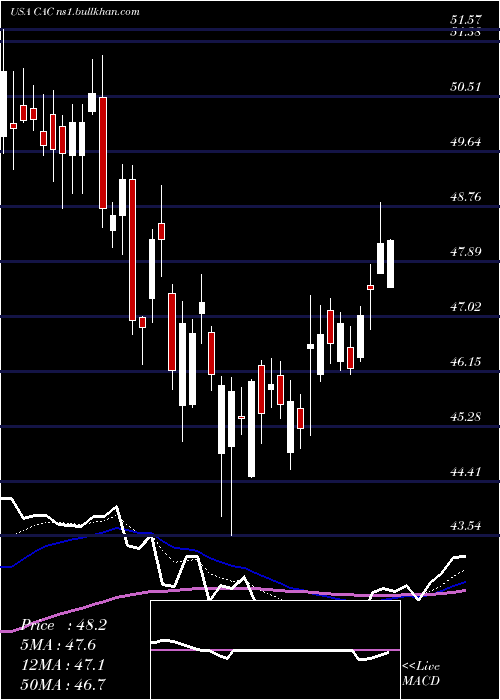 Daily chart CamdenNational