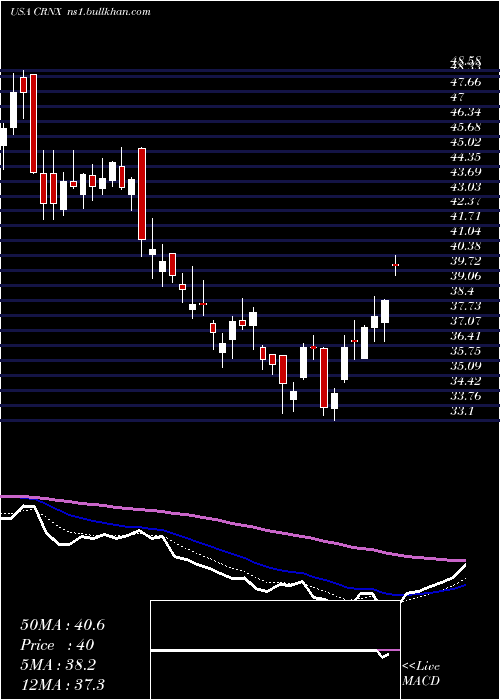  Daily chart CrineticsPharmaceuticals