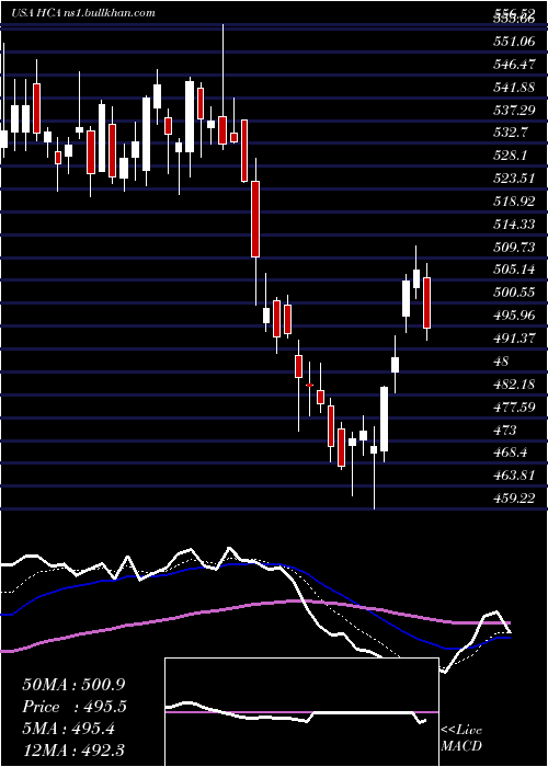  Daily chart HcaHealthcare