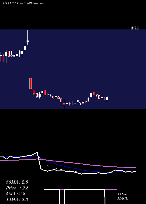  Daily chart MoleculinBiotech