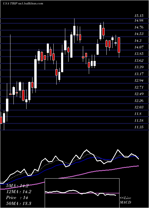  Daily chart TripadvisorInc