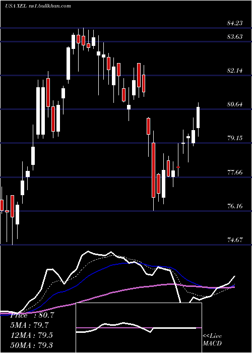  Daily chart XcelEnergy