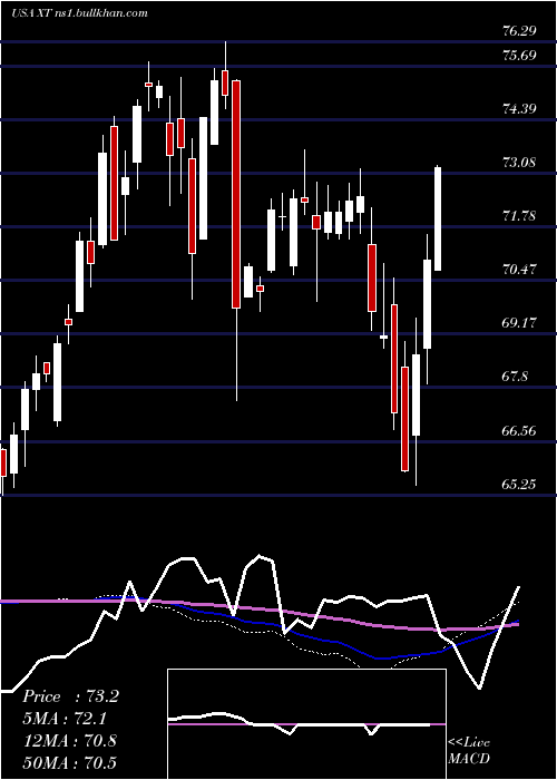  weekly chart IsharesExponential